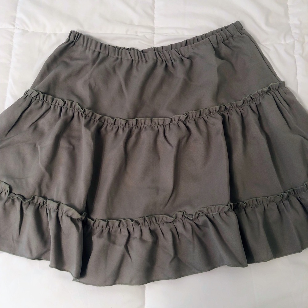Shein Green Layered Skirt